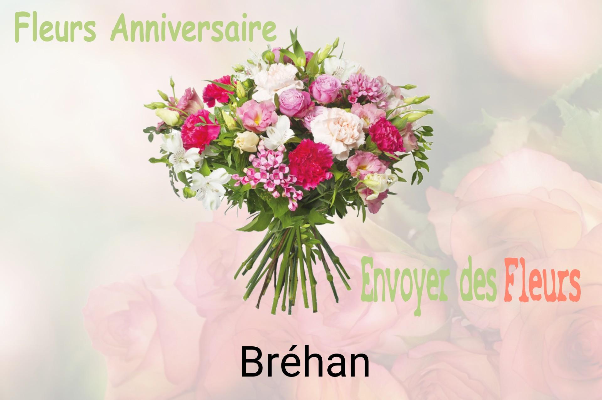 Bouquet de fleurs d’anniversaire livré à Bréhan