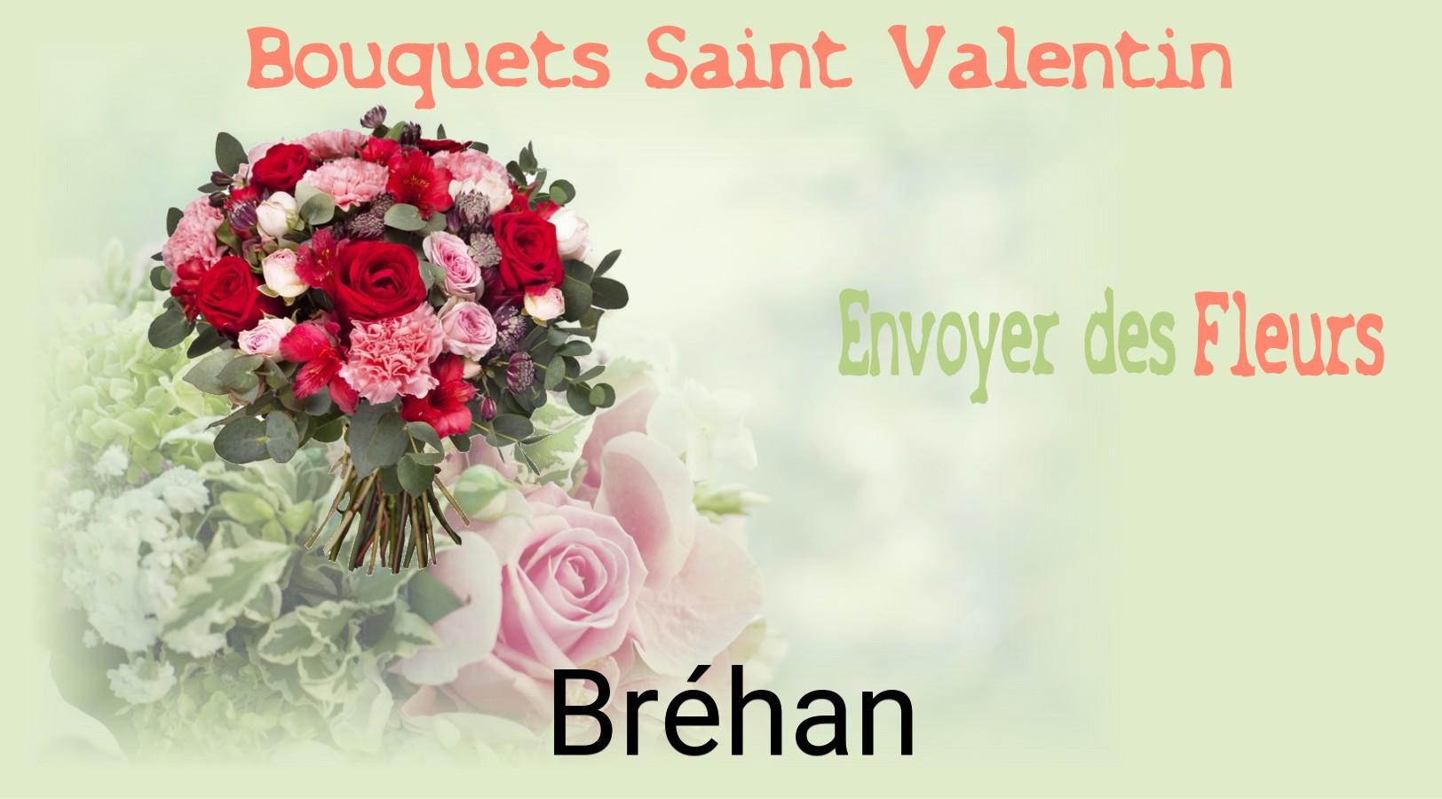 Roses de Saint-Valentin livrées à Bréhan